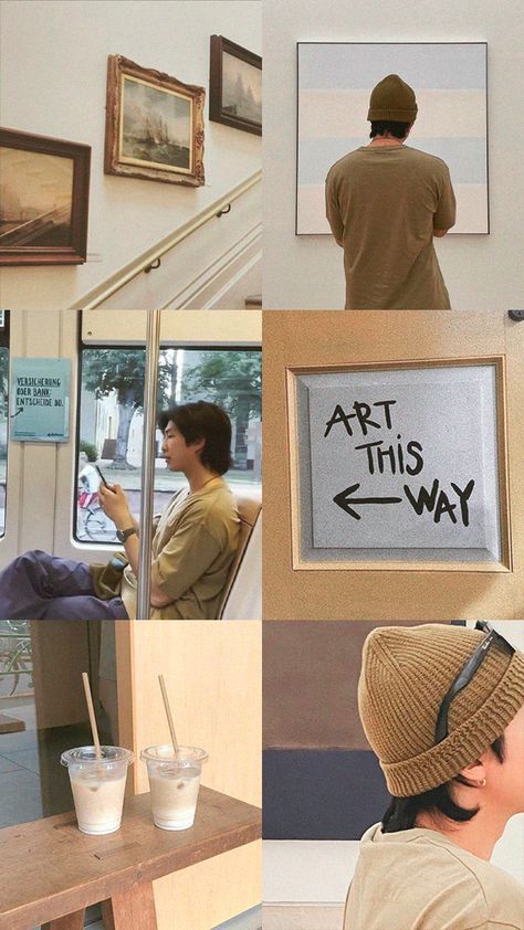 Namjoon Aesthetic Instagram, Namjoon Museum Wallpaper, Rm Museum, Rkive Aesthetic, Namjoon Museum, Namjoon Layout, Namjooning Aesthetic, Nj Aesthetic, Kim Namjoon Aesthetic