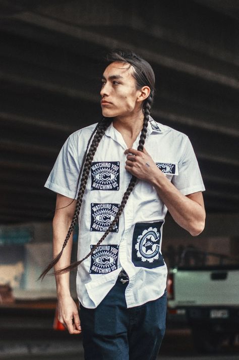 Meet 4 Indigenous-Owned Streetwear Brands Empowering Their Communities | Vogue Adrian Aesthetic, Dope Jackets, Native Clothing, Native Pride, Native American Men, People Brand, Ethical Fashion Brands, Custom Denim, Native Style