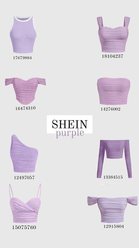 Shein Codes Summer, Shein Tops Codes, Shein Fits, Shein Finds, Purple Tops, Fashion Design Patterns, Cute Dress Outfits, Shein Outfits, Trendy Outfits For Teens