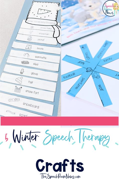 Winter Language Activities, Winter Speech Therapy Activities, Winter Literacy Activities, Therapy Crafts, Language Activities Preschool, Bear Activities, Speech Therapy Activities Preschool, High School Speech Therapy, Speech Therapy Crafts