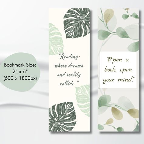 Quotes For Book Mark, Bookmarks Nature, Nature Bookmark, Bookmarks Quotes, Leaves Printable, Nature Bookmarks, Lovers Gift Ideas, Nature Leaves, Printable Inspirational Quotes