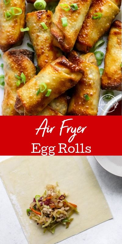 Chicken Egg Rolls Air Fryer, Air Fryer Egg Rolls, Chicken Egg Rolls, Air Fried Food, Air Fryer Oven Recipes, Airfryer Recipes, Air Fry Recipes, Egg Roll Recipes, Air Fryer Dinner Recipes