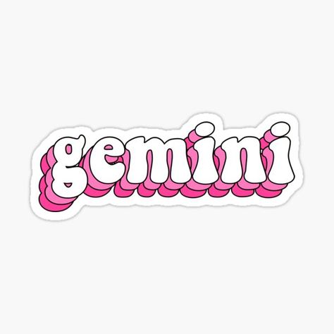 Gemini Stickers, Pink Gemini, Kindle Decor, Ipad Decor, Icon Wallpaper, Zodiac Designs, Pink Letter, Budget Shopping, Journal Gift