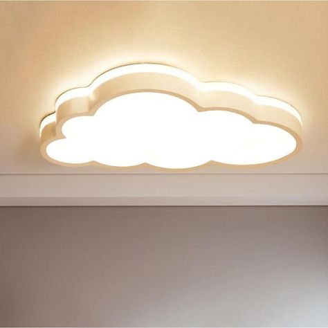 Flush Mount Led Lights, Cloud Ceiling, Ceiling Flush Mount, Cool Kids Rooms, Kids Room Lighting, Modern Kids Room, Bathroom Wall Sconces, Room Lighting, Kids Lighting