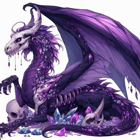 Amethyst Dragon, Monster Concept Art, Skyfall, Lizards, Dragon Art, Face Claims, Concept Art, Character Art, Amethyst