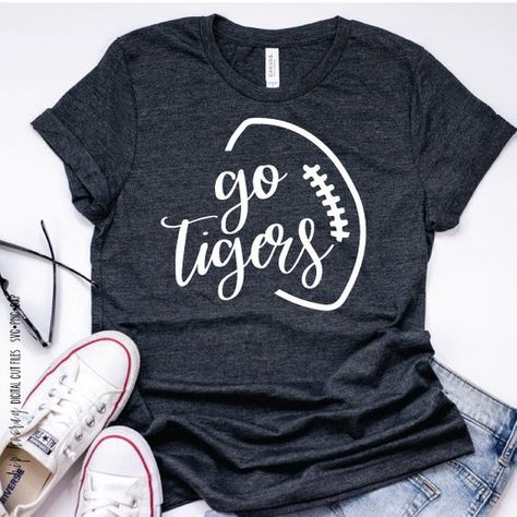 Tigers Football SVG script T-Shirt Design Mascot Tailgate Grunge Mom Shirt Fall Friday Night Lights Wildcats Svg, Fall Friday, Tailgate Shirt, Silhouette School, Sister Tshirts, Team Mom, Mama T Shirt, Silhouette Ideas, Friday Night Lights