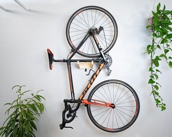 Bike Hook - Etsy Bike Storage Small Space, Bike Storage Stand, Matte Black Helmet, Bicycle Wall Mount, Vertical Bike Storage, Vertical Bike Rack, Wall Mount Bike Rack, Bike Rack Wall, Bike Hooks