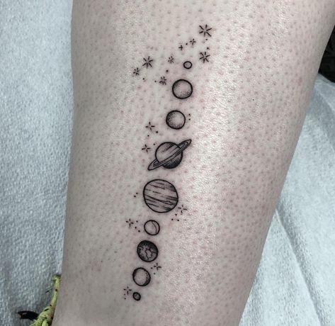 Tattoo Solar System, Women Chest Tattoo, Toe Tattoo, Toe Tattoos, Tattoo Number, Solar System Tattoo, Chest Tattoos For Women, Number 11, Band Tattoo