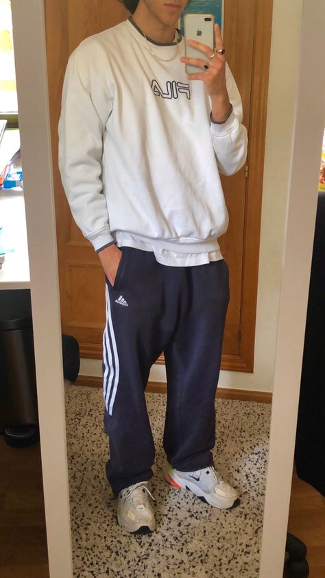 Nike M2k Outfit, Nike Tekno M2k Outfit, Nike M2k Tekno Outfit Mens, Adidas Pants Outfit Men, Adidas Tracksuit Outfit, Basketball Shoes Outfit, Adidas Pants Outfit, Mens Inspo, Sweater Outfits Men