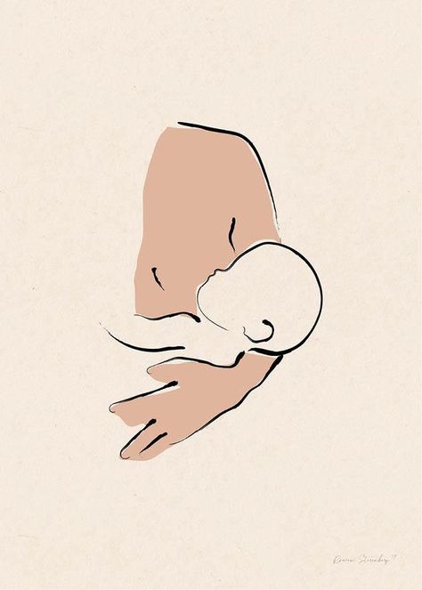 Motherhood Drawing, Baby Collage, Graphic Design Text, Breastfeeding Art, Birth Art, Outline Art, Anatomy Drawing, Lovely Things, Mother And Child