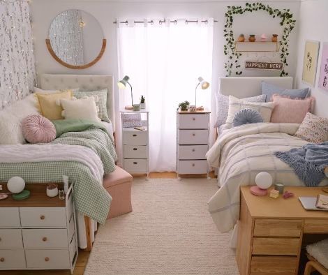 college dorm inspo cozy college dorm inspo cozy  pink college dorm inspo cozy  green college dorm inspo cozy  blue college dorm room inspo cozy Blue College Dorm, Green College Dorm, Farmhouse Dorm Room, Western Dorm Room Ideas, Dorm Inspo Cozy, Western Dorm Room, Pink College Dorm, College Dorm Inspo, Room Inspo Cozy