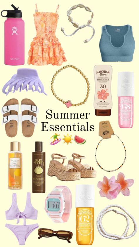 Summer Needs Products, Summer Camp Essentials, Summer Reset, Summer Shuffles, Preppy Core, Summer Bag Essentials, Summer Must Haves, Summer Prep, Shopping Essentials