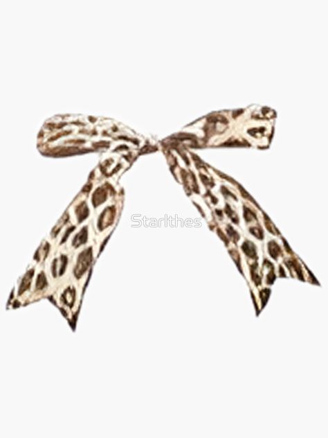 "coquette cheetah / leopard bow" Sticker for Sale by Starlthes Cheetah Sticker, Bow Sticker, Summer Wallpaper, For Sale, Quick Saves