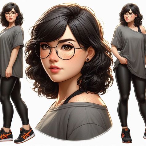 Curvy Female Character Art, Coffee Art Drawing, 2d Character Animation, Character Reference Sheet, Anatomy Sketches, Female Character Inspiration, Pop Culture Art, Art Gallery Wallpaper, Art Story