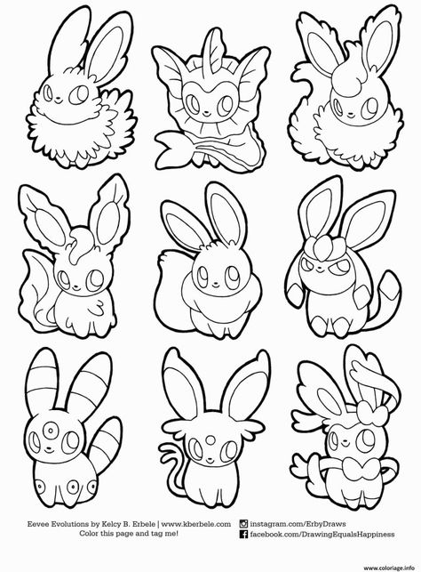 wemakeupto.com - types of eye makeup styles Evoluzioni Eevee, Chibi Pokemon, Pokemon Coloring Sheets, Pikachu Coloring Page, Pokemon Eevee Evolutions, Spiderman Coloring, Eevee Evolutions, Hello Kitty Coloring, Dinosaur Coloring Pages