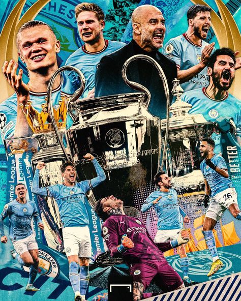 Man City Squad, Champions League Poster, Man City Team, Manchester City Logo, Football Player Drawing, Cristiano Ronaldo Video, Manchester City Wallpaper, Football Photography, Manchester City Football Club