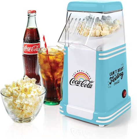 Air Popcorn Maker, Fresh Popcorn, Hot Popcorn, 1950s Look, Healthy Popcorn, Free Popcorn, Popcorn Machine, Family Movie, Healthy Oils