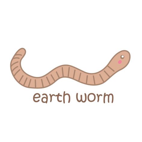 Alphabet E For Earth Worm Vocabulary Illustration Vector Clipart Earth Worm, Alphabet E, Earthworms, Tree Saw, Heart Tree, Logo Banners, Cityscape Photos, Vector Clipart, Nature Backgrounds