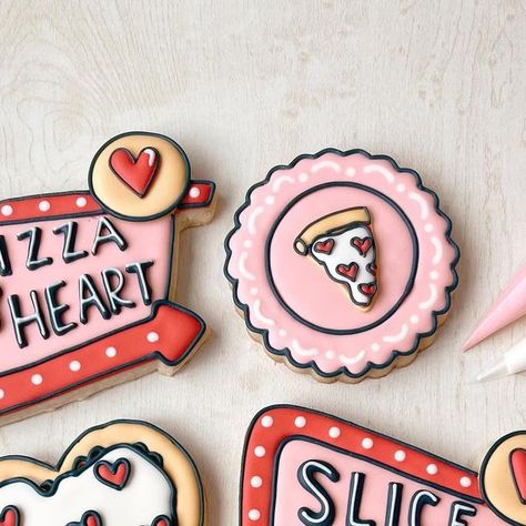 Mik & Cookies (Mik Nuzzi) on Instagram: "🍕 Pizza (cookie) party at the studio 🍕 In addition to my beginner cookie classes on January 26 and 27, we are kicking off Valentine’s Day festivities the first weekend of February with a little slice o’ love 🍕 🗓️ February 2nd or 3rd 📍 Mik & Cookies Studio in Vista, CA 🤓 Intermediate class ✨ Link in my profile to sign up this will be a super fun class that will include projector practice!! I’m so excited for upcoming classes in the studio because it allows me to introduce some techniques I’ve never taught before in my classes. Hope to see y’all there 🩷 #mikandcookies #cookieclass #pizzaparty #sandiegobaker #sandiegofoodie #cookiedecorating" Ca Intermediate, Pizza Cookie, School Cookies, Valentine Cookie, Cookie Pizza, Love Cookies, Cookie Party, O Love, Valentine Cookies