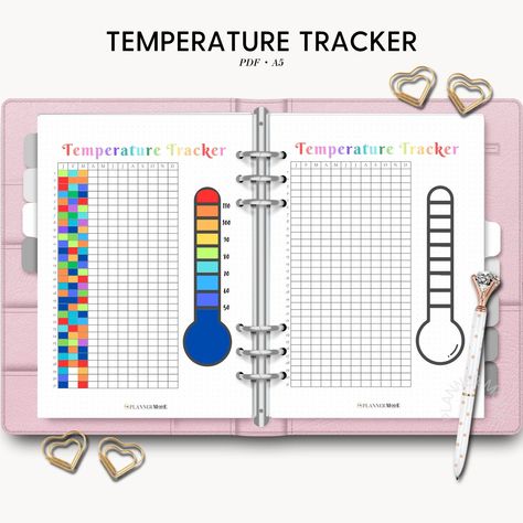 digital bullet journal template ideas Temperature Tracker, App Colors, Bullet Journal Work, Bullet Journal Ideas Templates, Bullet Journal Mood Tracker Ideas, Bullet Journal Tracker, Bullet Planner, Keepsake Journal, Memory Journal