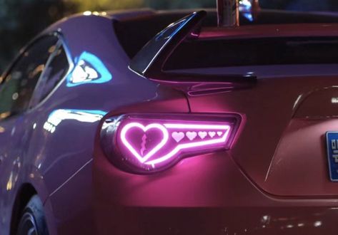 Heart Core, Emo Wallpaper, Heart Lights, Pretty Cars, Future Car, Tail Lights, Car Collection, Car Lights, Tail Light