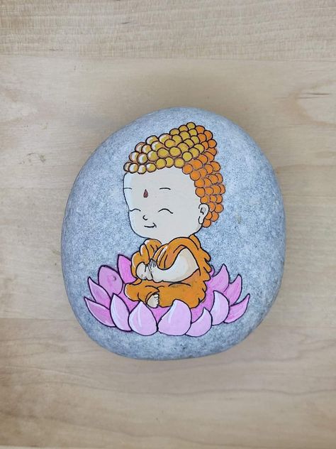 Cartoon Buddha, Buddha Pics, Buddhist Artwork, Canvas Art Painting Abstract, Stone Artwork, Stone Paint, Buddha Art Drawing, Painting Flowers Tutorial, Modern Art Canvas Painting