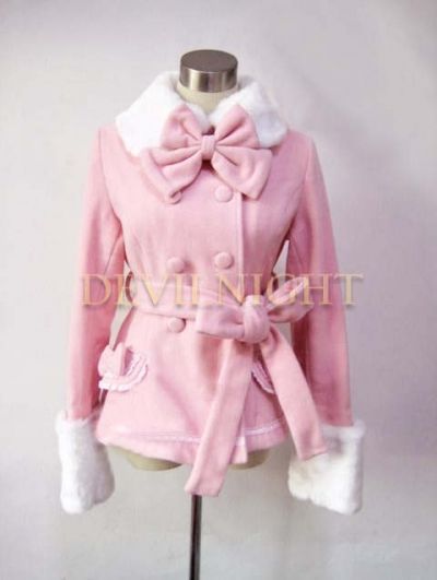 Pink Sweet Princess Short Winter Lolita Coat Girls Sweet, Sweet Lolita, Mori Girl, Lolita Dress, Gothic Lolita, Character Outfits, Girls Jacket, Lolita Fashion, Fur Collar