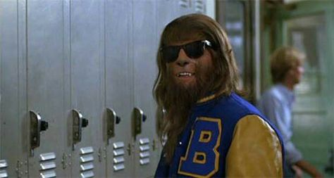 Costumes With Beards, Teen Wolf 1985, Famous Mustaches, Scott Howard, Fox Gif, Beard Costume, American Festivals, Michael J Fox, J Fox