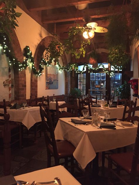 Italian Diner Aesthetic, Bloxburg Italian Restaurant, Vintage Italian Restaurant Aesthetic, Vintage Restaurant Aesthetic, Italian Restaurant Exterior, Italy Restaurant Aesthetic, Bistro Aesthetic, Italian American Aesthetic, Rustic Italian Restaurant