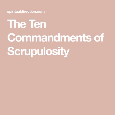 10 Commandments Of The Bible, 10 Commandments Lesson, What Are The Ten Commandments, Teaching 10 Commandments, Scrupulosity Ocd, The Ten Commandments 1956, The Ten Commandments, Trust In Jesus, Bad Thoughts