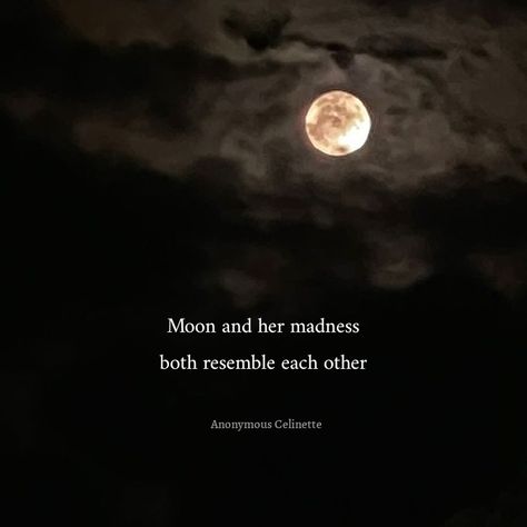 She And Moon Quotes, Madness Quotes, Mad Quotes, Moon Madness, Her Quotes, Moon Quotes, Profound Quotes, Aesthetic Letters, Today Quotes