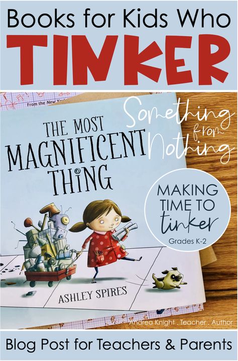 This blog post includes ideas for inspiring curiosity and teaching creativity. Check out this book list for kids who like to imagine, build, and rebuild. Perfect for the inventor hiding in each of us! Something From Nothing, Higher Level Thinking, Space Books, Reading Logs, Reading Games, Primary Resources, Kindergarten Teaching, First Grade Teachers, Text Features