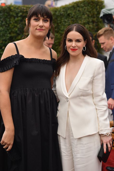 LOS ANGELES, CA - FEBRUARY 10: Teddy Geiger (L) and Emily Hampshire attend the 61st Annual GRAMMY Awards at Staples Center on February 10, 2019 in Los Angeles, California. (Photo by Matt Winkelmeyer/Getty Images for The Recording Academy) Tristan Thompson And Khloe, Brian Carter, Logan Marshall Green, Big Sean And Jhene, Matthew Smith, Emily Hampshire, Jeff Lewis, Maggie Q, Cute Celebrity Couples