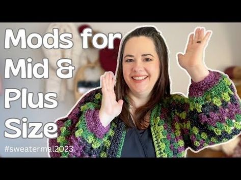 I modified a hexagon cardigan for plus size, and I love it! - YouTube Hexagon Cardigan, Plus Size Crochet, Hobbies Crafts, Granny Square Cardigan, Square Cardigan, Crochet Cardigan Pattern Free, Crochet Cardigans, Crocheting Projects, Crochet Sweaters