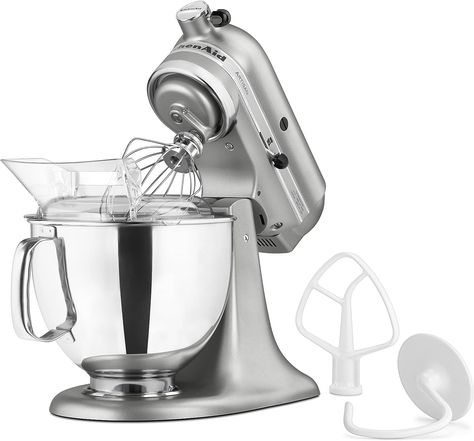 Kitchenaid Artisan Stand Mixer, Mint Green Kitchen, Replacing Kitchen Countertops, Kitchenaid Artisan, Countertop Appliances, Stainless Steel Mixing Bowls, Kitchenaid Stand Mixer, Head Stand, Stainless Steel Bowl