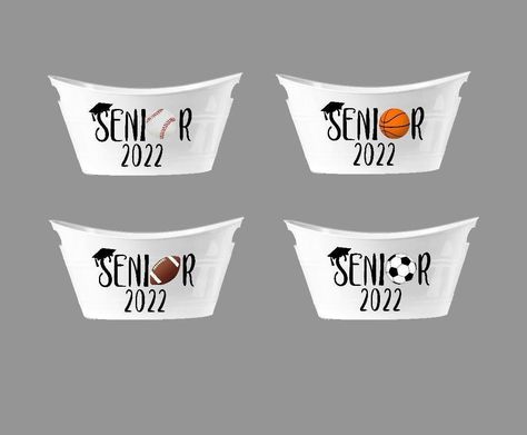 Senior Gift Baskets Sports, Senior Night Buckets, Senior Night Girls Basketball Gifts, Senior Soccer Basket Ideas, Senior Night Basketball Baskets, Senior Baskets Gift Ideas Soccer, Senior Gifts Basketball, Senior Night Gift Basket Ideas Soccer, Softball Senior Night Gifts Basket