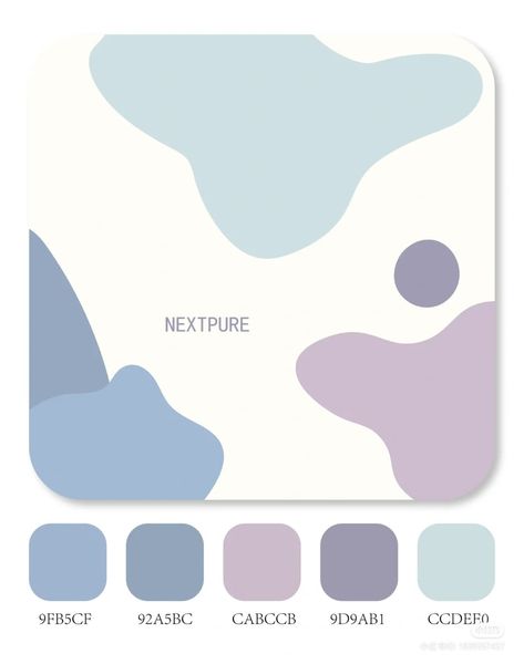 Pastel Color Schemes With Hex Codes, Pastel Purple Palette, Periwinkle Color Palette, Pastel Blue Palette, 포트폴리오 레이아웃, Website Color Palette, Keyword Elements Canva, Pantone Colour Palettes, Color Design Inspiration