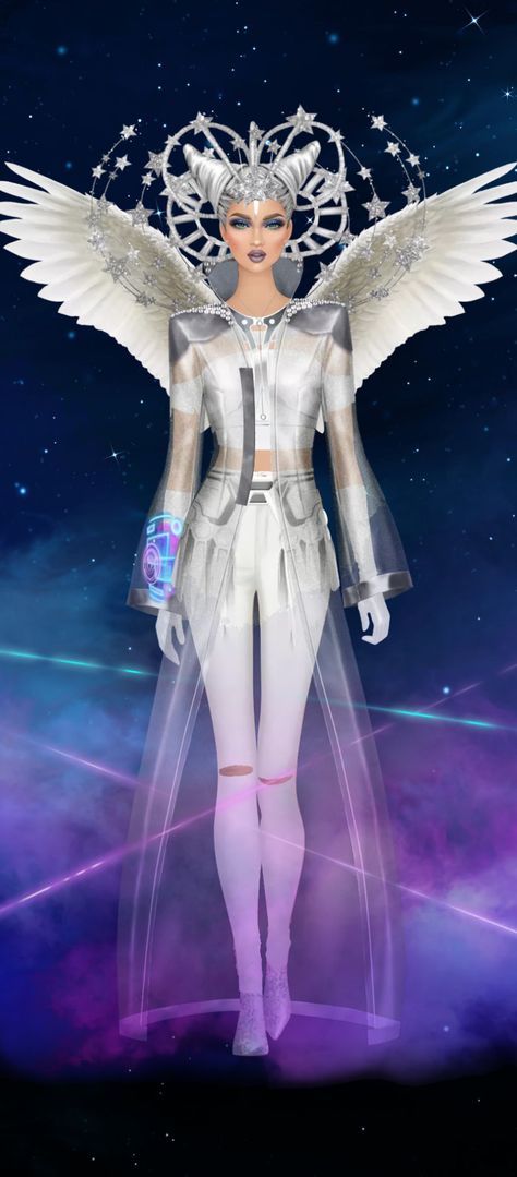 Space Goddess Costume, Galactic Costume Women, Space Fairy Costume, Space Theme Outfit Women, Alien Fashion Aesthetic, Cosmic Costume Ideas, Sci Fi Costume Ideas, Intergalactic Costumes, Galactic Outfit Ideas