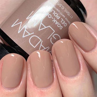 Envy dusty peach blossom creme gel polish swatch from Madam Glam Madam Glam Gel Polish, Manicured Nails, Dusty Peach, Madam Glam, Gel Polish Colors, Peach Blossom, Glam Nails, Cuticle Oil, Uv Lamp