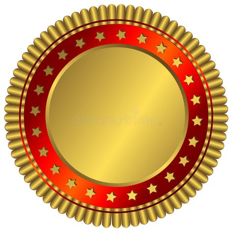 Golden plate with red ring and golden stars royalty free illustration Golden Plate, Digital Graphics Art, Dog Logo Design, Harley Quinn Drawing, Award Ribbon, Photo Collage Design, Frame Border Design, Logo Design Video, Red Ring