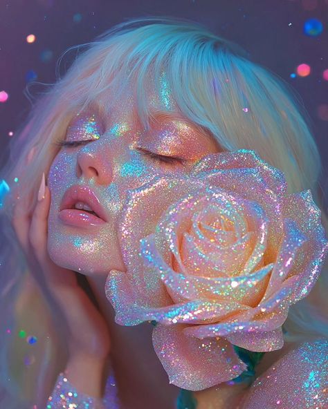 The biggest gift you will ever have is loving yourself . . . #women #selflove #love #loveyourself #dreamy Face Glitter Art, Black Dreamy Aesthetic, Glittery Photoshoot, Illit Aesthetic, Glitter Photoshoot, Aesthetic Town, Glitter Photo Shoots, Selflove Aesthetic, Sparkle Aesthetic