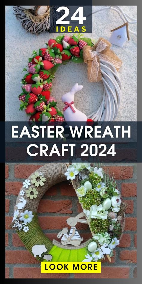 Create a stunning Easter wreath craft 2024 that brings the freshness of Spring into your home. This DIY project is great for involving kids, and can be a playful Preschool activity. Use vibrant Egg motifs and affordable materials from Dollar tree to add a festive touch. Dollar Tree Easter Wreath, Easter Wreath Craft, Easter Wreath Diy, Bunny Silhouette, Easter Bonnet, Easter Parade, Spruce Up Your Home, 15 Diy, Preschool Activity