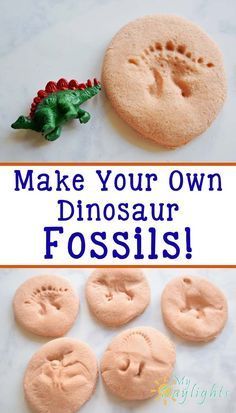 Make Your Own Dinosaur Fossils Festa Jurassic Park, Dinosaurs Preschool, Dinosaur Activities, Dinosaur Crafts, Birthday Party Activities, Dino Birthday, Dino Party, Dinosaur Fossils, Dinosaur Birthday Party