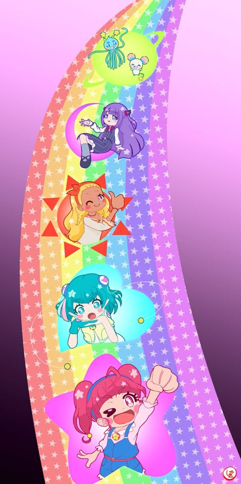 Star Twinkle Precure Wallpaper, Precure Wallpaper, Precure Fanart, Star Twinkle Precure, Twinkle Precure, Pencil Drawings For Beginners, Tokyo Mew Mew, Mahō Shōjo, Glitter Force