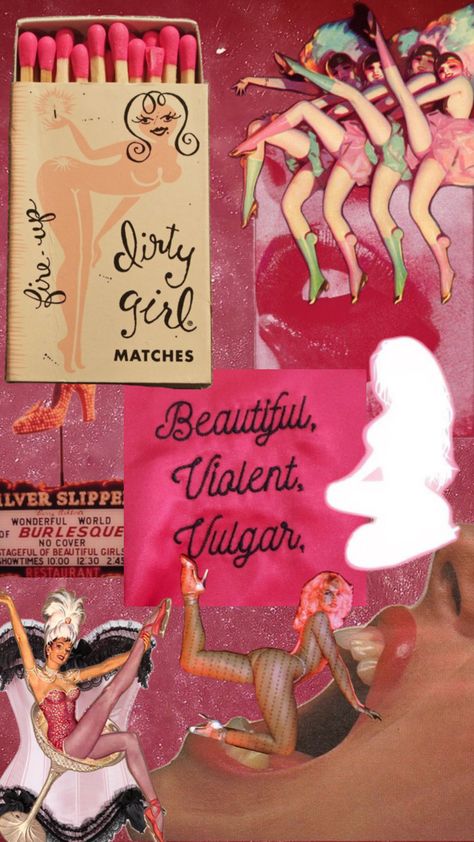 #burlesque #femmefatale #maneater #aesthetic #baddie #collage #wallpaper Baddie Collage, Burlesque Aesthetic, Maneater Aesthetic, Aesthetic Baddie, Dirty Girl, Collage Wallpaper, Wonders Of The World, Wonder, Collage