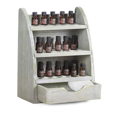 Free 2-day shipping. Buy Essential Oils Storage Rack, Wooden Nail Polish Display Holder Organizer- 45 Slots for 10/15/20/30ml Bottles (Rustic Gray) at Walmart.com Essential Oils Storage, Essential Oils Organization, Nail Polish Display, Essential Oil Holder, Essential Oils Collection, Polish Display, Countertop Organization, Nail Polish Storage, Essential Oil Storage