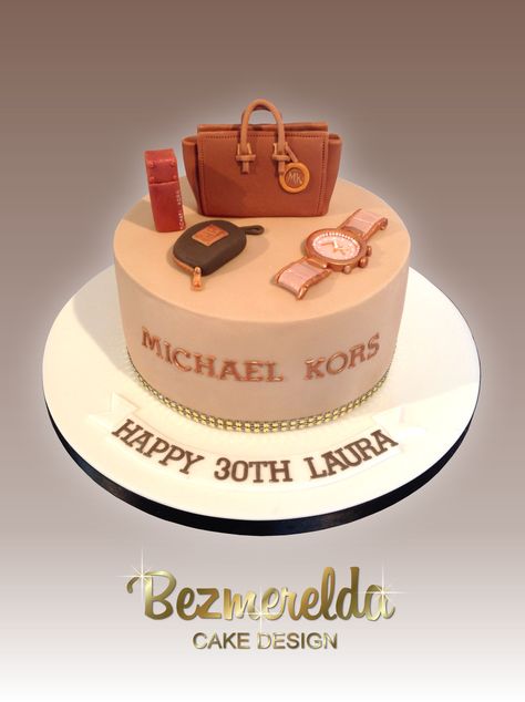 Michael Kors Cake, 2023 Cake, Easy Coffee Recipes, Luxury Cake, Make Up Cake, Cupcake Birthday Cake, Mother Art, 21st Birthday Cake, Happy Birthday Quotes For Friends