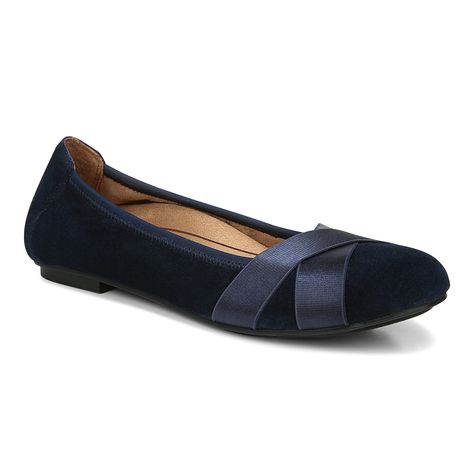 PRICES MAY VARY. Suede Upper, Removable Microfiber-Wrapped EVA, 1/4"H heel, Durable Rubber Outsole. YOUR NEW FAVORITE WOMEN'S FLATS: Meet your new go-to shoe, this suede ballet flat is a steady, casual, everyday essential. EVERYDAY SUPPORT: A podiatrist-designed footbed delivering unique THREE-ZONE COMFORT is built into every pair of Vionic sandals, slippers, active shoes, and flats which promotes stability and natural alignment from the ground up. Helping to relieve flat feet, high arches, bunions, heel spurs, and lower back pain issues. MAINTAINING YOUR WOMENS BALLET FLATS: Preserve the appearance of your Vionic shoes. We recommend that you clean the leather, if needed, using a dry, cotton cloth to wipe away dirt or dust. Keep the footwear away from direct heat to prevent it from drying. Flats With Arch Support, Vionic Sandals, High Arches, Navy Flats, Suede Ballet Flats, Sandals Slippers, Vionic Shoes, Suede Flats, Womens Ballet Flats