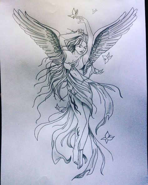 Feminine Angel Tattoos, Dogwood Tattoos, Marigold Tattoos, Beautiful Angel Tattoos, Lily Tattoos, Tattoos Abstract, Red Tattoo Ideas, Red Ink Tattoo, Photography Tattoo