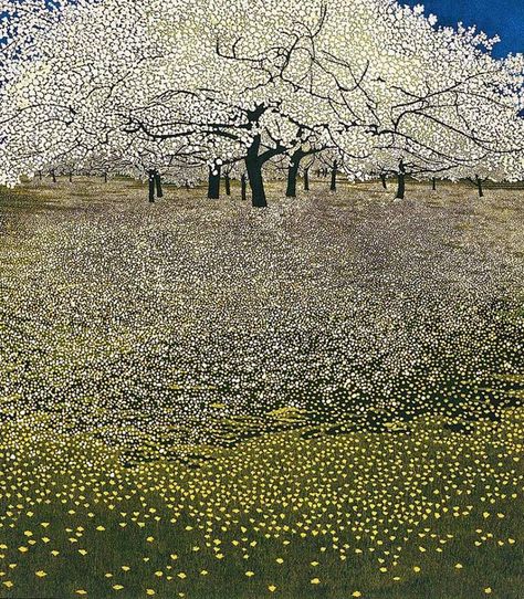 nearinfrared: “Blossom, Phil Greenwood (1943-), etching ” Phil Greenwood, Art Klimt, Klimt Art, Soyut Sanat Tabloları, The Grass, Gustav Klimt, Landscaping Ideas, Arbor, Impressionism